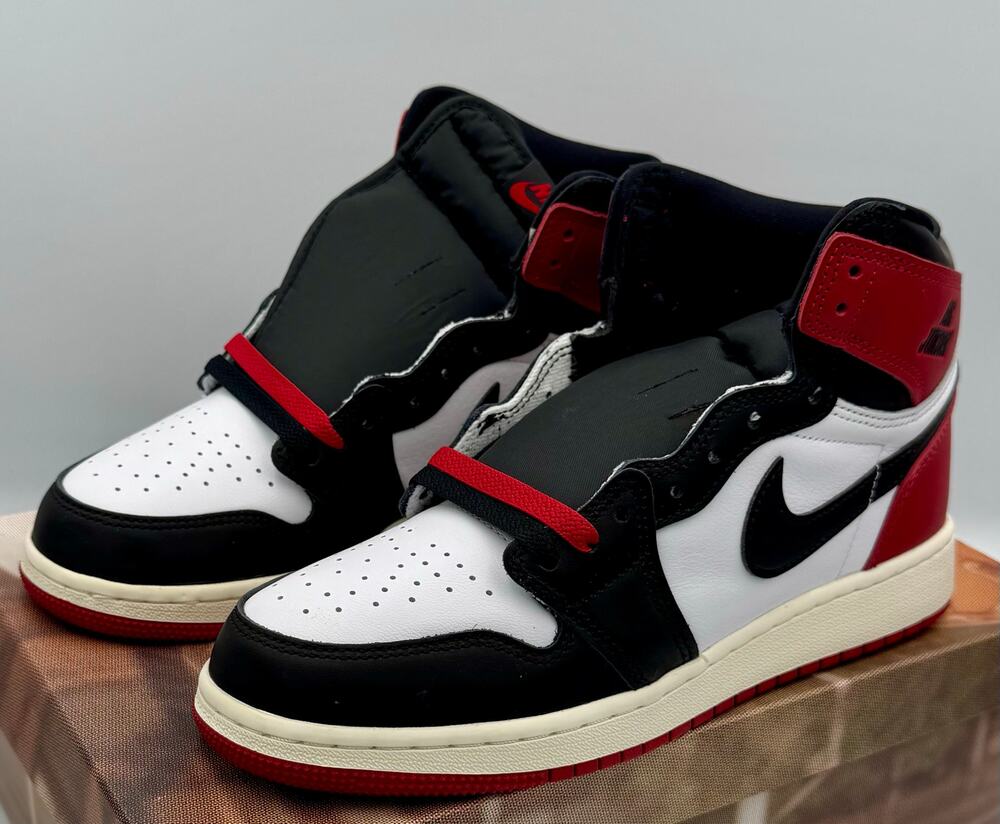 Nike Air Jordan 1 Retro OG High Black Toe Reimagined Sz 6.5 FD1437-106 # 351